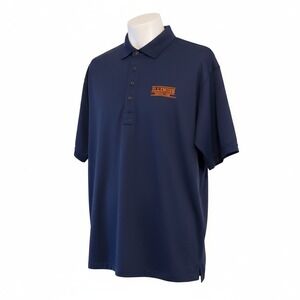 Illinois Fighting Illini Polo Shirt La‎ Mode Active Sportswear Mens XL